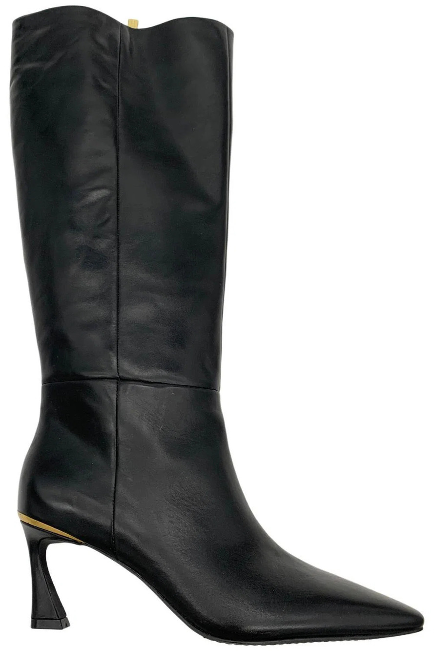 Vince Camuto Women's Sutton Medum Calf Leather Tall Boot Black - Medium